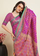 Sublime Saree in Purple Colour